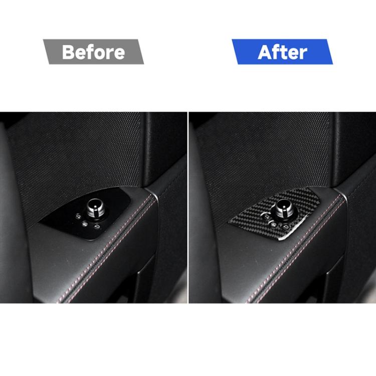 Car Carbon Fiber Door Button Decorative Sticker for Audi TT 8n 8J MK123 TTRS 2008-2014, Left Drive, A Style, Door Button, Left Drive A