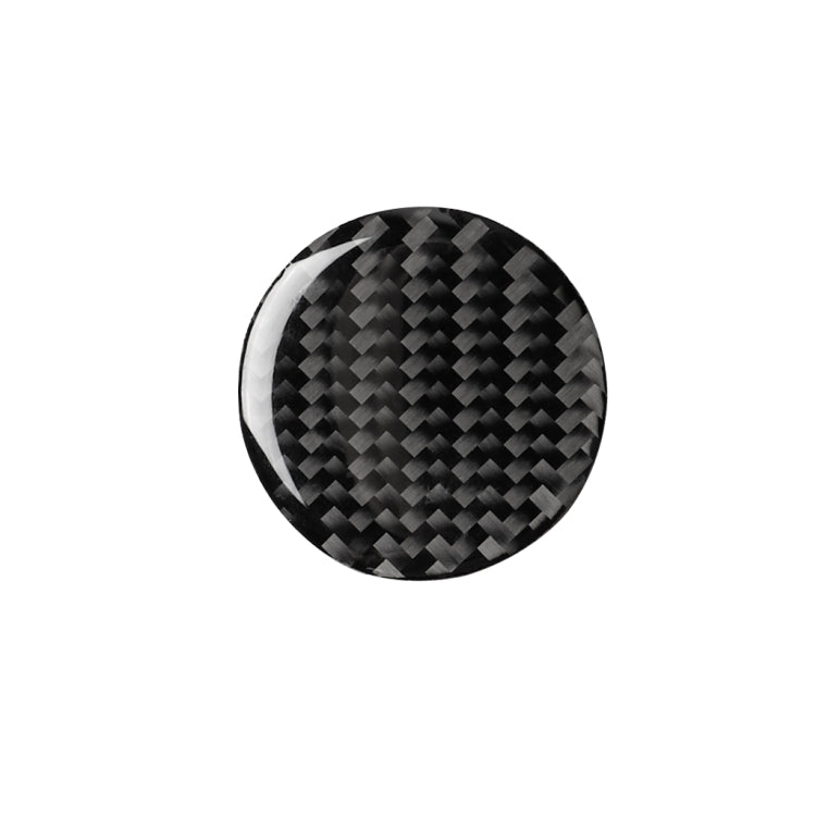 Car Carbon Fiber Central Control Knob Decorative Sticker for Audi A3 / A4L 2014-2019, Left and Right Drive Universal, Central Control Knob