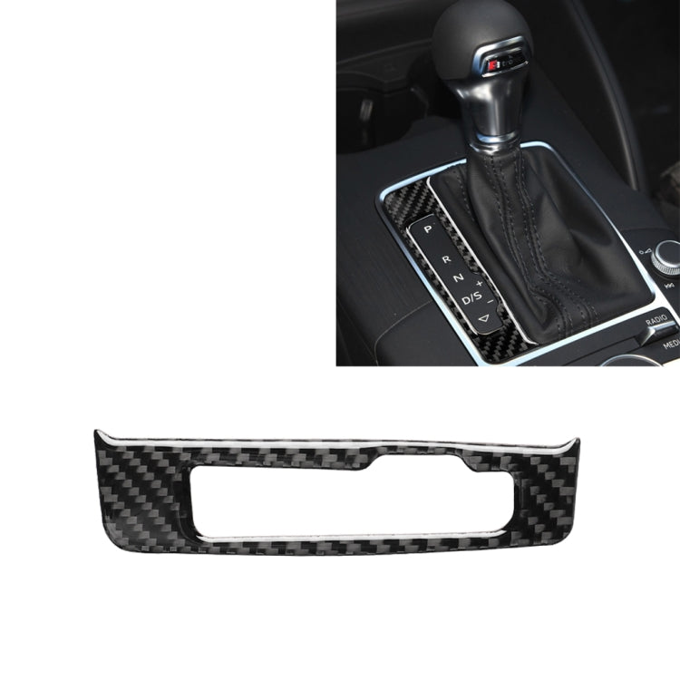 Car Carbon Fiber Gear Shift Frame Decorative Sticker for Audi A3 / 8V 2014-2019, Left Drive, Gear Shift Frame, Left Drive
