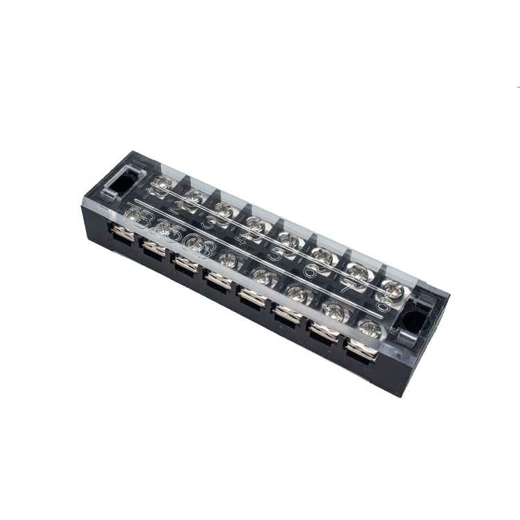 5 PCS Car 8-way 25A TB-2508 Dual Row Power Terminal Connector + 8-position Connection Strip with Cover