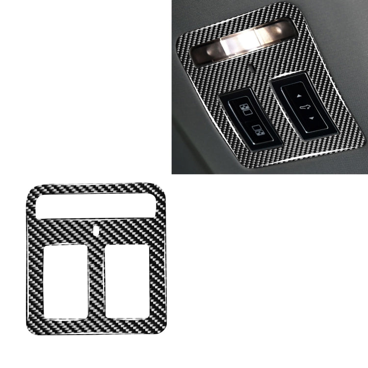 Car Carbon Fiber Reading Lamp Decorative Stickers for Jaguar F-PACE X761 XE X760 XF X260 XJ 2016-2020, Left and Right Drive Universal, Reading Lamp