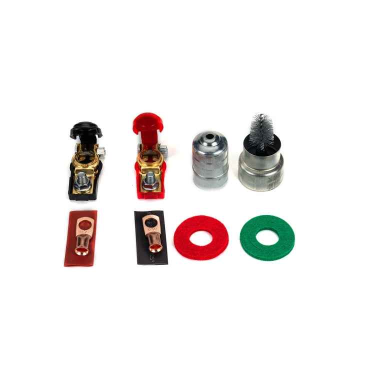 1 Pair Car Battery Cable Terminal Clamps Connectors Battery Clip Wiring with Protective Cleaning