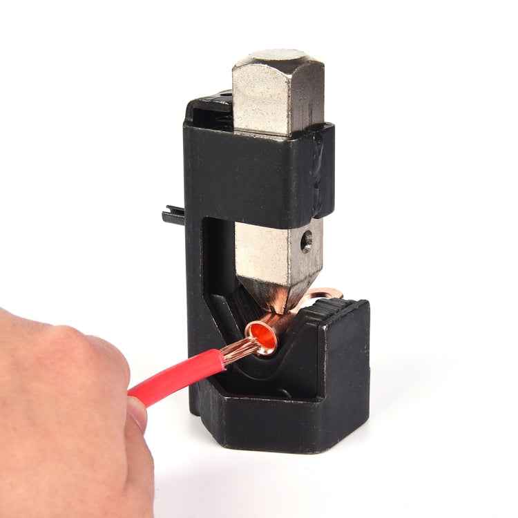 Car Battery Cable Hammer Crimper Hammer Lug Crimper Tool Pliers with T2 Copper 8 x 3/8 Heavy-duty Cold-pressed Wire Terminals
