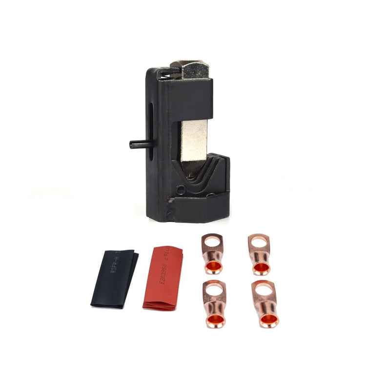 Car Battery Cable Hammer Crimper Hammer Lug Crimper Tool Pliers with T2 Copper 8 x 5/16 Heavy-duty Cold-pressed Wire Terminals
