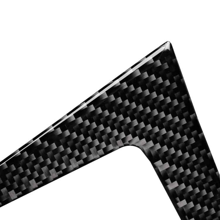 Car Carbon Fiber Water Cup Holder Decorative Sticker for BMW E70 X5 / E71 X6 2009-2013, Left Drive