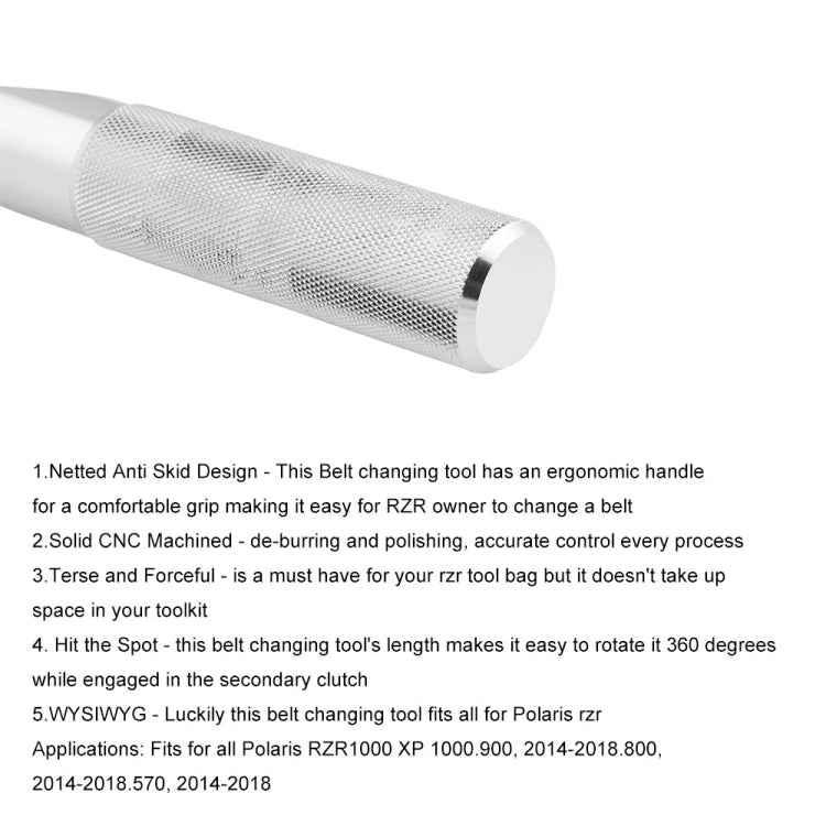 Turbo Belt Changing Tool Belt Removal Tool for Polaris RZR 1000 XP1000 900