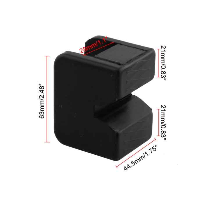 2 PCS Car Jack Pad Adapter Rubber Jack Pads Slotted Frame