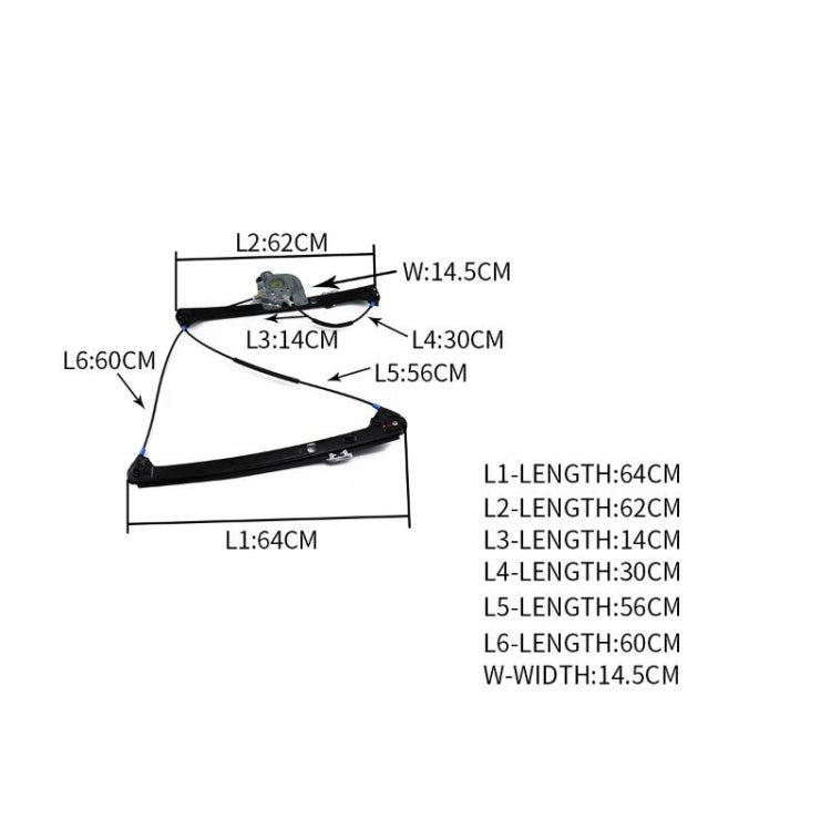 Car Front Left Glass Lift Power Window Regulator LH Driver Side + Toolkit 51338254911 for BMW X5, For BMW X5