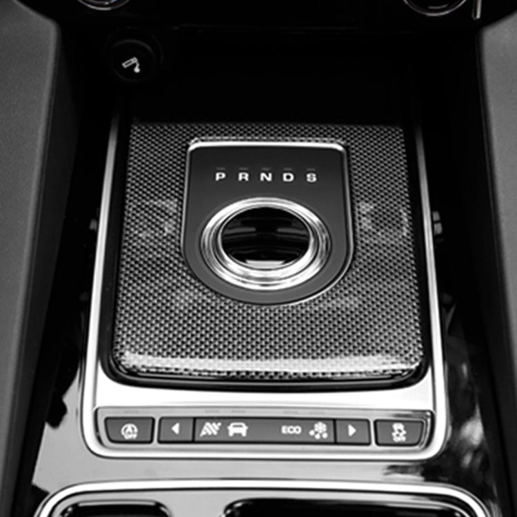 Carbon Fiber Car Gear Frame Decorative Sticker for Jaguar F-PACE, Gear Frame