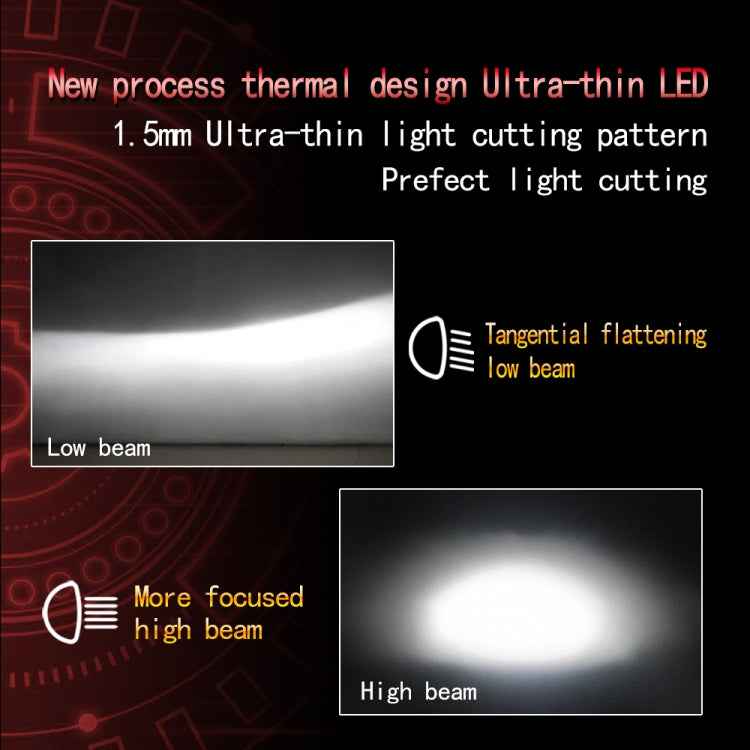 2 PCS P18 H7 DC11-30V 52W 6500K 6500LM Car LED Headlight Lamps