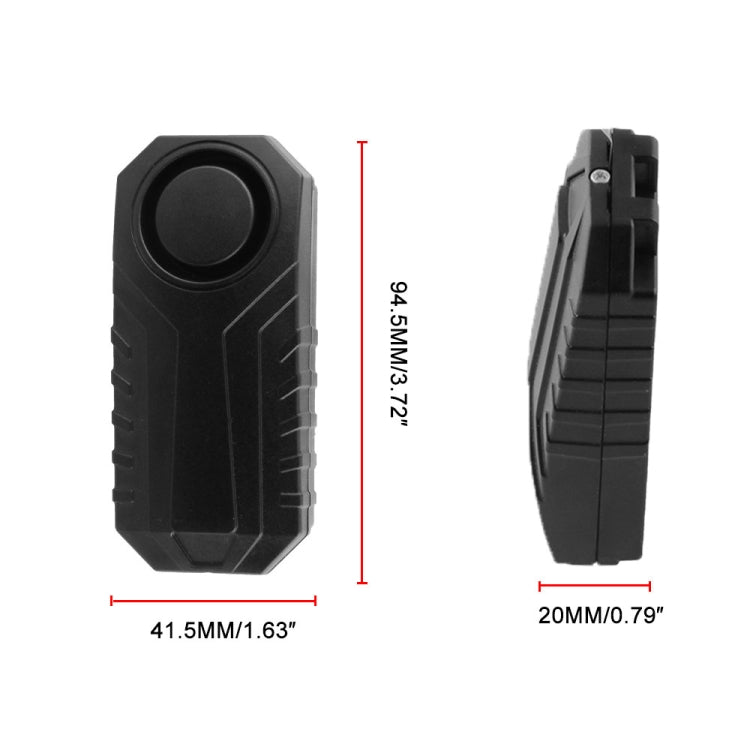 Wireless Anti-Theft Vibration Motorcycle Bicycle Waterproof Security Bike Alarm with Remote, MB-AH024