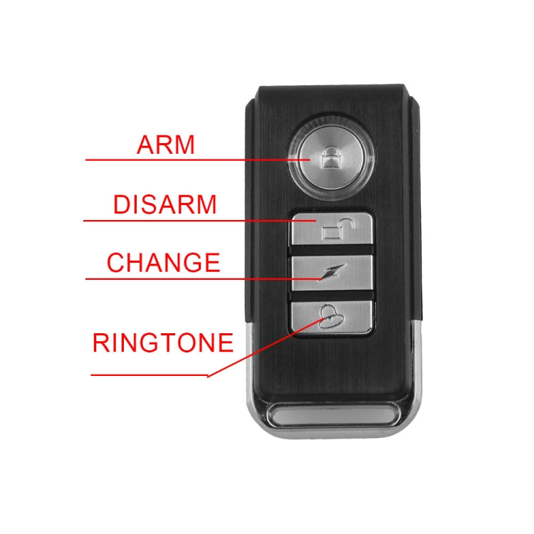Wireless Anti-Theft Vibration Motorcycle Bicycle Waterproof Security Bike Alarm with Remote, MB-AH024