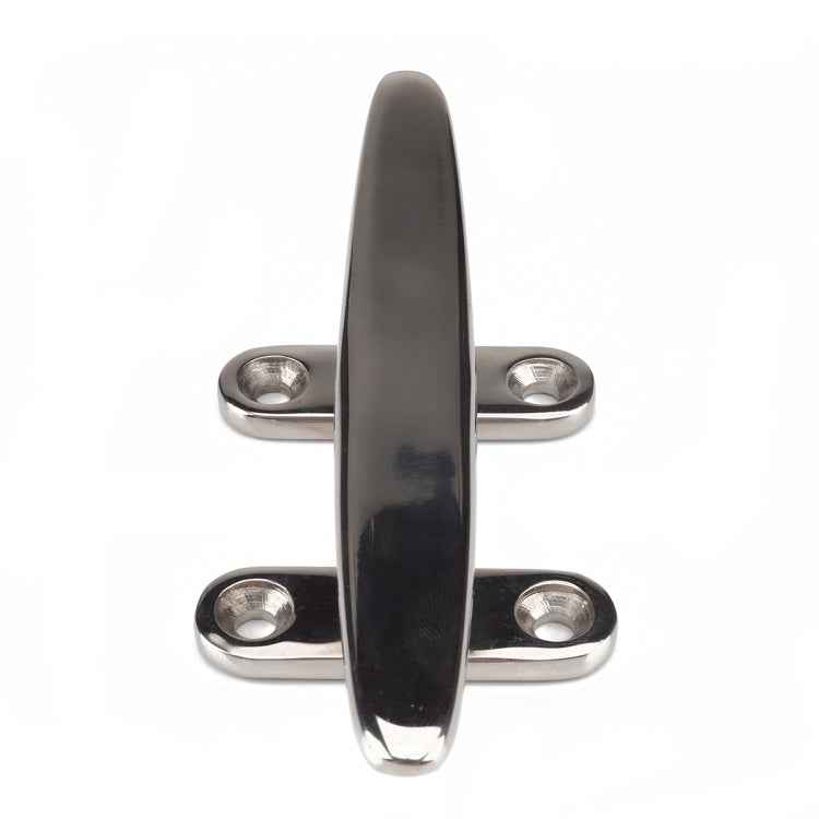 Marine Stainless Steel Flat Top 4 inch Base Boat Cleats Dock with Screws