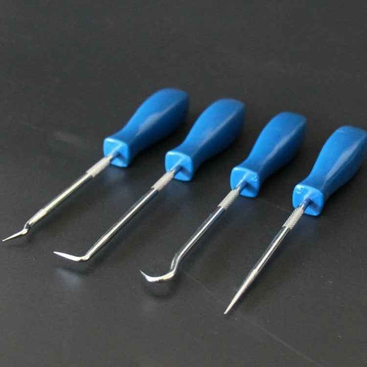 4 PCS Car Pick and Hook Set O Ring Oil Seal Gasket Puller Remover Craft Hand Tool Car Remover Tool Set, Oil Seal Gasket Puller(Blue), Oil Seal Gasket Puller(Yellow)