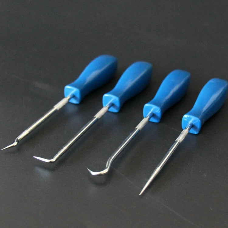 4 PCS Car Pick and Hook Set O Ring Oil Seal Gasket Puller Remover Craft Hand Tool Car Remover Tool Set, Oil Seal Gasket Puller(Yellow), Oil Seal Gasket Puller(Blue)