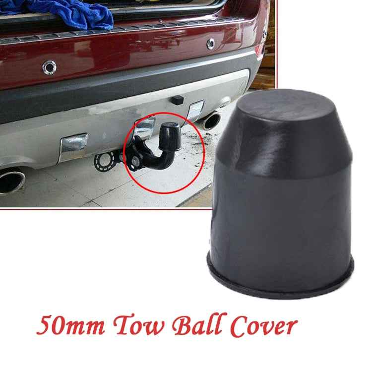 50mm Plastic Car Truck Tow Ball Cover Cap Towing Hitch Trailer Towball Protection