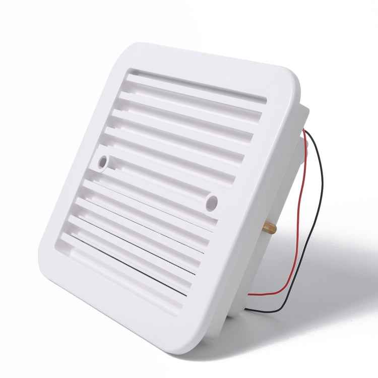 12V White Air Vent with Fan RV Trailer Caravan Mute Side Air Ventilation