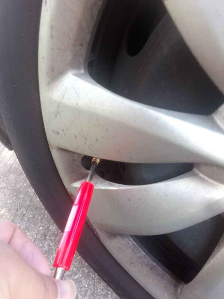 Tire Removal Tool + Tire Valve Set for Car Trunk Motorcycles