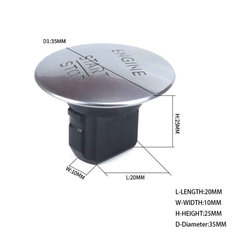 Car Keyless Switch Engine Start Key Push Button 2215450514 for Mercedes-Benz W164 W205