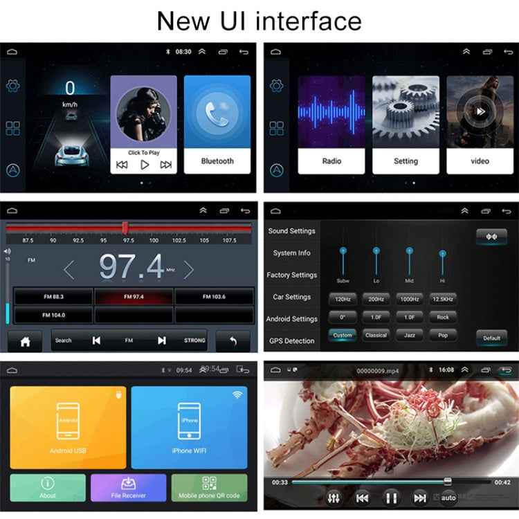 CKVW92 HD 9 inch 2 Din Android 6.0 Car MP5 Player GPS Navigation Multimedia Player Bluetooth Stereo Radio for Volkswagen, Support FM & Mirror Link, Europe Map Version