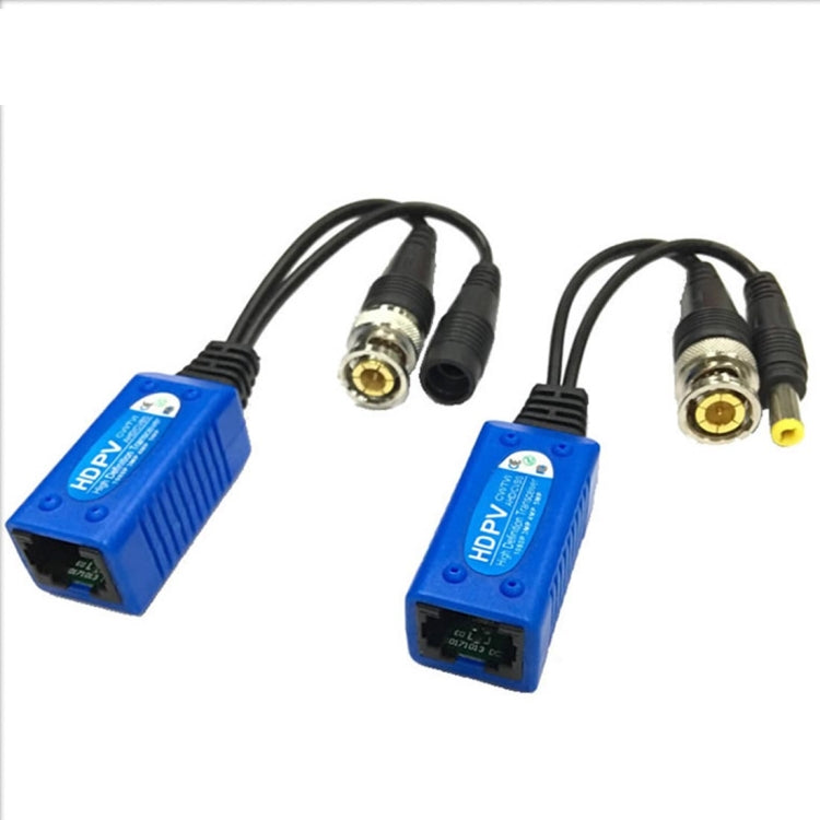 Anpwoo 500PV Lot de 2 baluns d'alimentation et vidéo 2 en 1 épissables HD-CVI/AHD/TVI Transceiver passif torsadé, 500PV