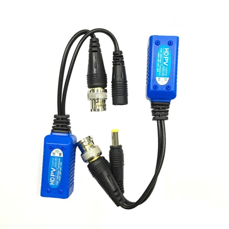 Anpwoo 500PV Lot de 2 baluns d'alimentation et vidéo 2 en 1 épissables HD-CVI/AHD/TVI Transceiver passif torsadé, 500PV