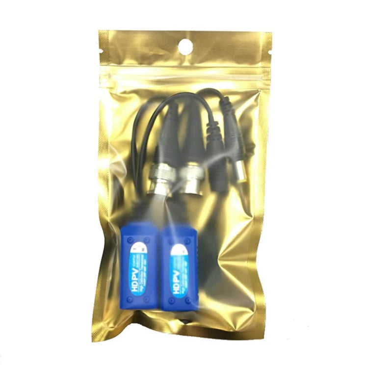 Anpwoo 500PV Lot de 2 baluns d'alimentation et vidéo 2 en 1 épissables HD-CVI/AHD/TVI Transceiver passif torsadé, 500PV