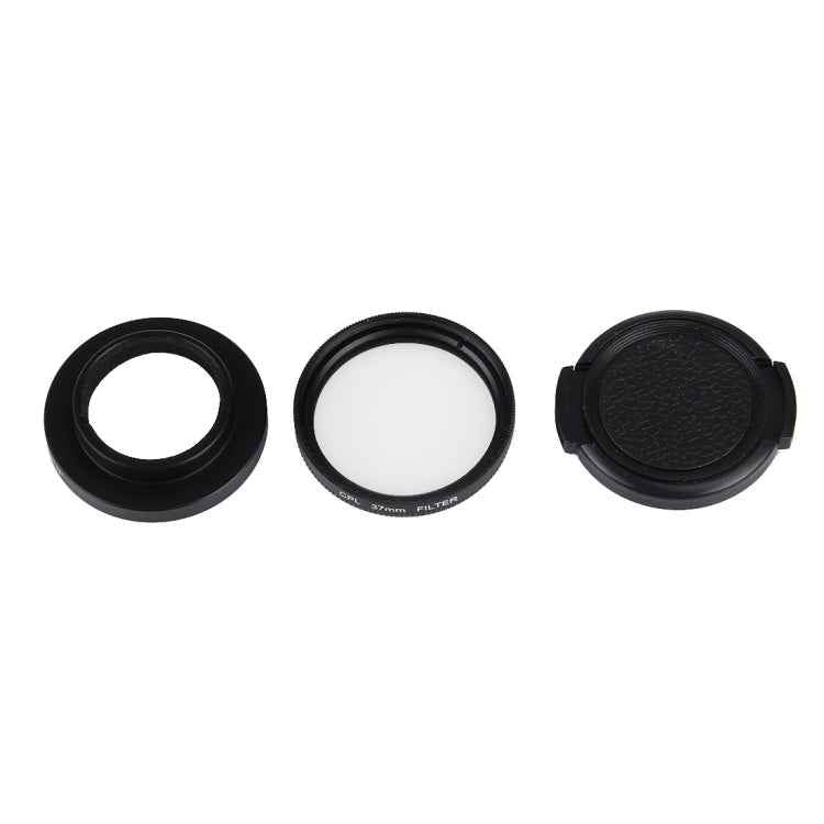 JUNESTAR for Xiaomi Xiaoyi Yi II 4K Sport Action Camera Proffesional 37mm CPL Filter + Lens Protective Cap