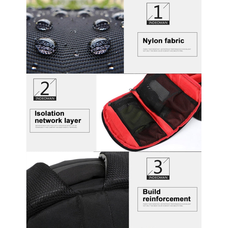 INDEPMAN DL-B012 Portable Outdoor Sports Backpack Camera Bag for GoPro, SJCAM, Nikon, Canon, Xiaomi Xiaoyi YI, Size: 27.5 * 12.5 * 34 cm