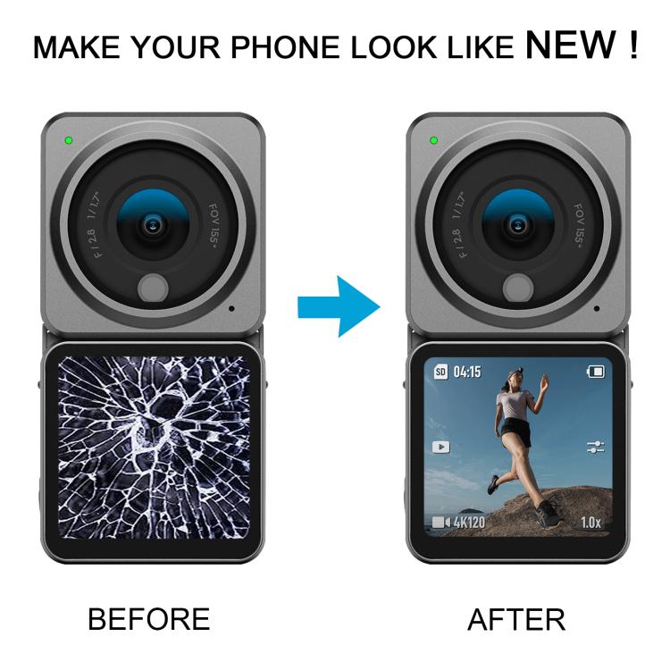 For DJI OSMO Action 2 Original Front LCD Secondary Screen with Digitizer Full Assembly