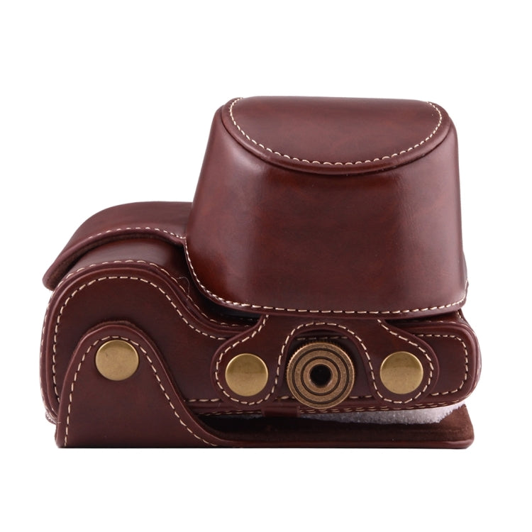 Full Body Camera PU Leather Case Bag with Strap for Sony A6000 / A6300 / Nex 6, For Sony A6000, For A6000