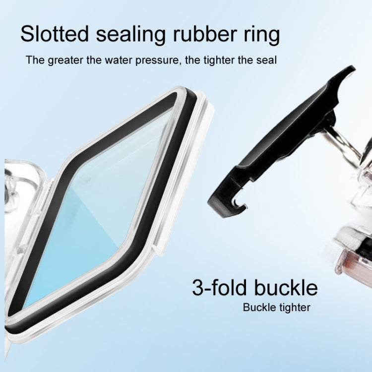 45m Waterproof Case + Touch Back Cover for GoPro HERO8 Black