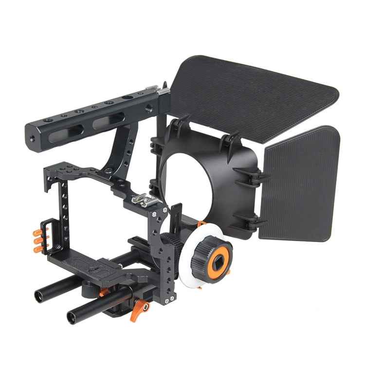 YELANGU YLG1105A A7 Cage Set Include Video Camera Cage Stabilizer / Follow Focus / Matte Box for Sony GH4 / A7S / A7 / A7R / A72 / A7RII / A7SII / A6000 / A6500 / A6300 / A7R3 / A7S3 / A7R4