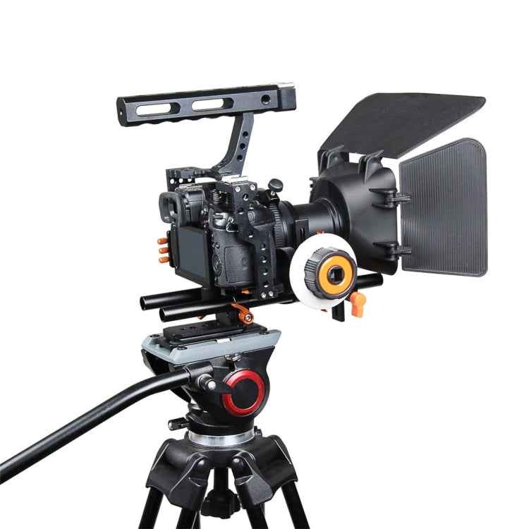YELANGU YLG1105A A7 Cage Set Include Video Camera Cage Stabilizer / Follow Focus / Matte Box for Sony GH4 / A7S / A7 / A7R / A72 / A7RII / A7SII / A6000 / A6500 / A6300 / A7R3 / A7S3 / A7R4