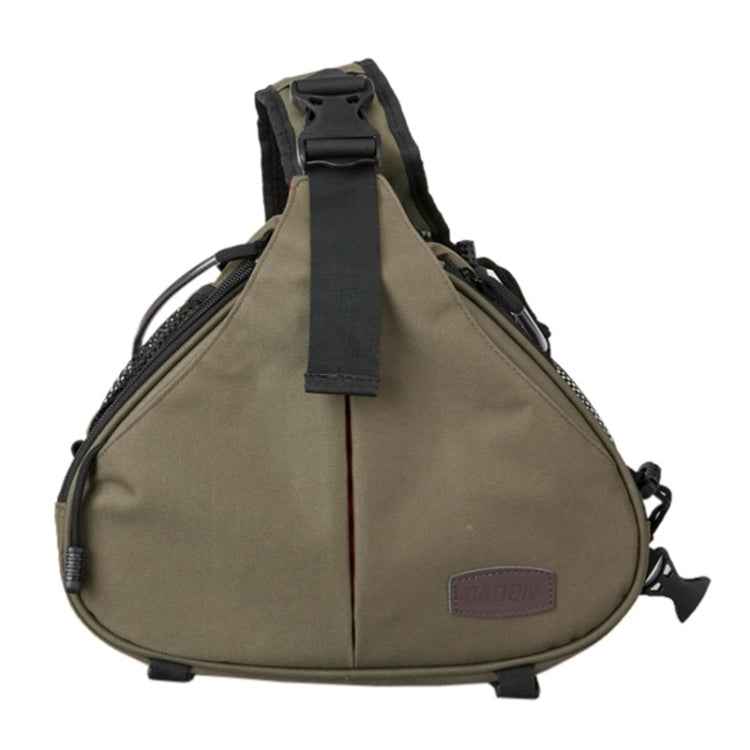 CADEN Triangle Shape Tscope Sling Shoulder Cross Digital Camera Bags Case Soft Bag with Rain Cover for Canon Nikon Sony K1, Size: 36*31*15cm