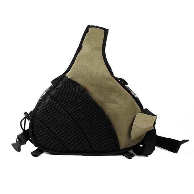 CADEN Triangle Shape Tscope Sling Shoulder Cross Digital Camera Bags Case Soft Bag with Rain Cover for Canon Nikon Sony K1, Size: 36*31*15cm
