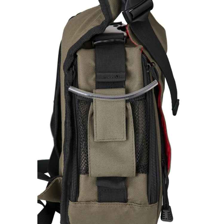 CADEN Triangle Shape Tscope Sling Shoulder Cross Digital Camera Bags Case Soft Bag with Rain Cover for Canon Nikon Sony K1, Size: 36*31*15cm