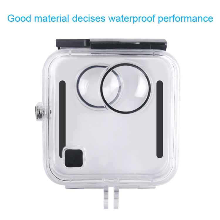 40m Waterproof Housing Protective Case for GoPro Fusion, with Buckle Basic Mount & Screw & Wrench