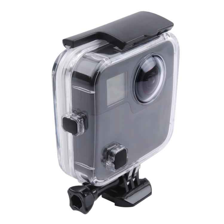 40m Waterproof Housing Protective Case for GoPro Fusion, with Buckle Basic Mount & Screw & Wrench