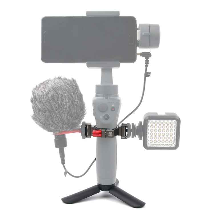 Mini Tripod Mount + Flashlight Extension Bracket for DJI OSMO Mobile 2