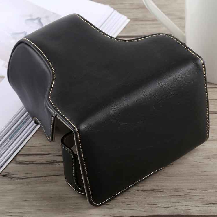 Full Body Camera PU Leather Case Bag with Strap for Fujifilm X-A5