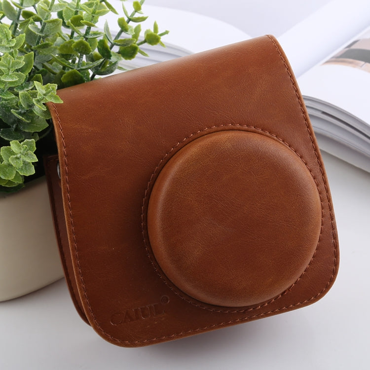 Retro Style Full Body Camera PU Leather Case Bag with Strap for FUJIFILM instax mini 9 / mini 8+ / mini 8, For FUJI mini 9, For FUJI mini 9