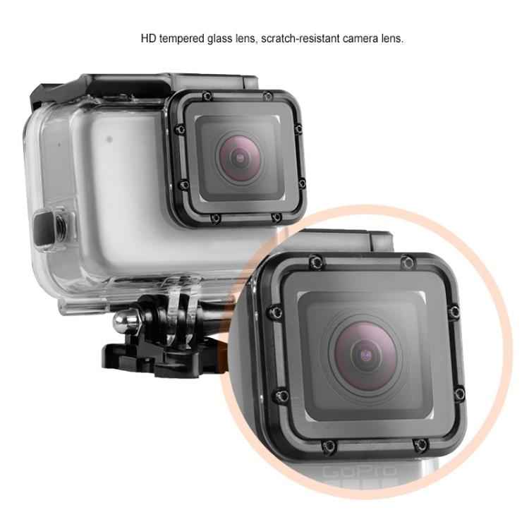 GP452 Waterproof Case + Touch Back Cover for GoPro HERO7 White / Silver