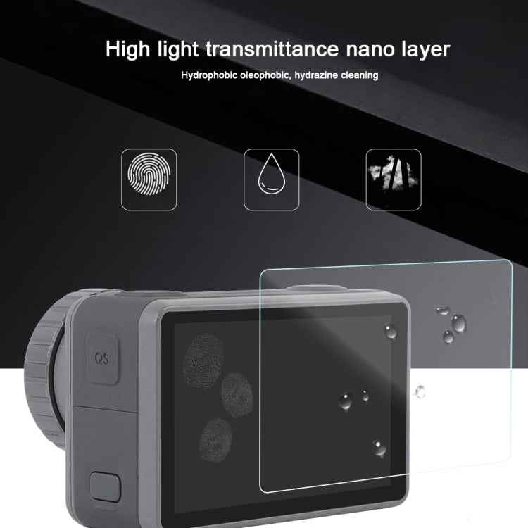 For DJI Osmo Action 3-in-1 Lens Front and Back LCD Display HD Protective Film