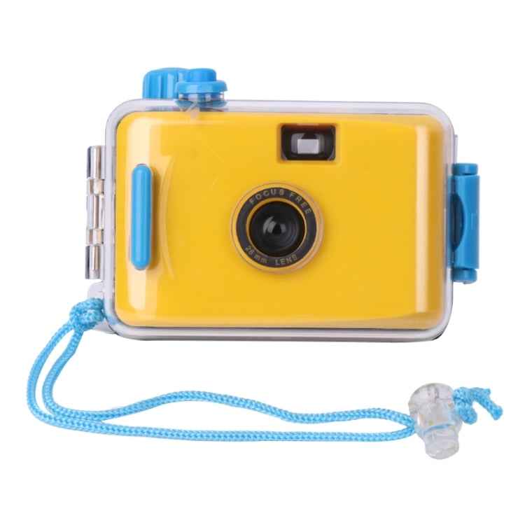 SUC4 5m Waterproof Retro Film Camera Mini Point-and-shoot Camera for Children, White, Yellow, Black White, Pink, Baby Blue