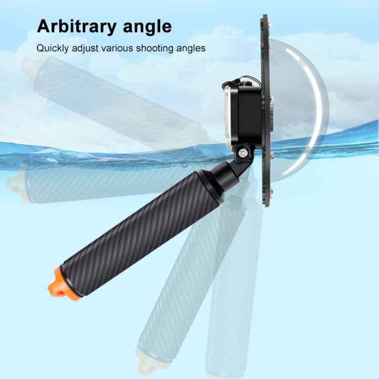 RUIGPRO Floating Hand Grip Dome Port Underwater Diving Camera Lens Transparent Cover for DJI Osmo Action