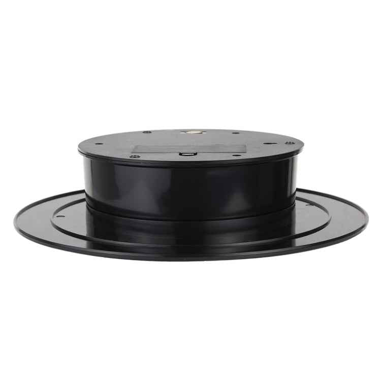 25cm 360 Degree Electric Rotating Turntable Display Stand Video Shooting Props Turntable for Photography, Load 3kg, Powered by Battery