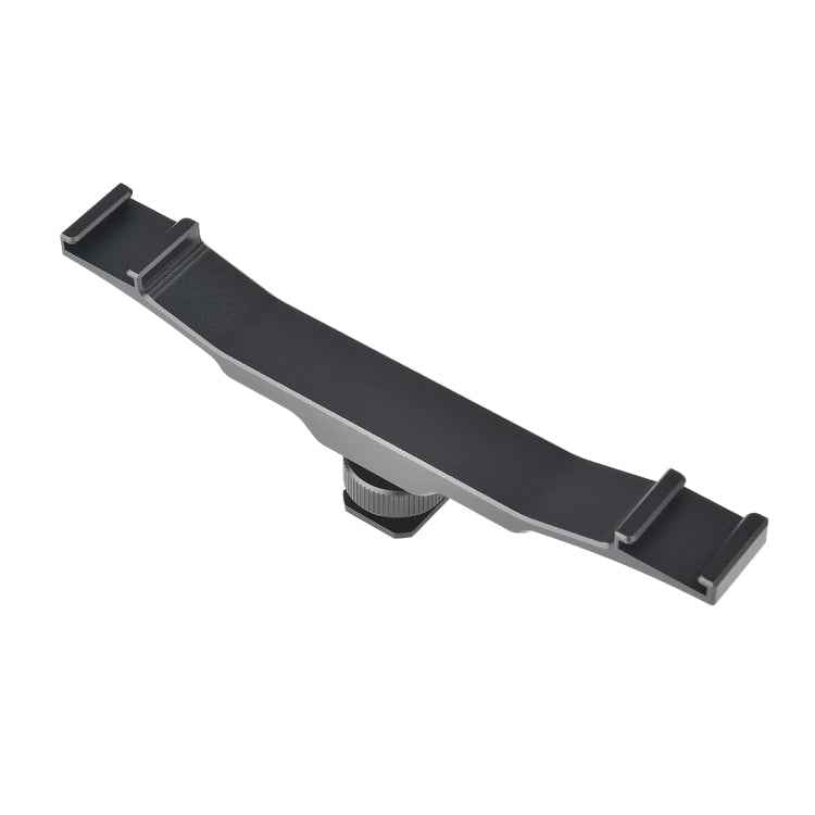 YELANGU YLG0702A Dual Cold Hot Shoe Mount Adapter Aluminum Alloy Extension Bracket
