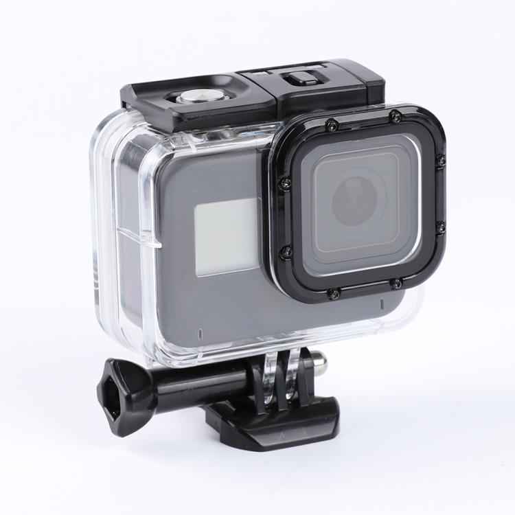 For GoPro HERO8 Black 45m Waterproof Housing Protective Case with Buckle Basic Mount & Screw