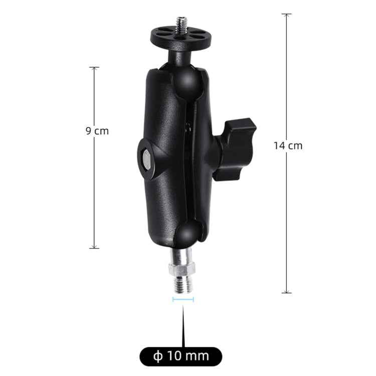 M10 9cm Connecting Rod Fixed Motorcycle Mount Holder with Tripod Adapter & Screw for GoPro, Insta360, DJI and Other Action Cameras
